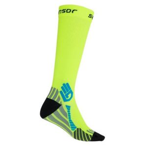 Ponožky Sensor Compress reflexní žlutá 17100125 9/11 UK
